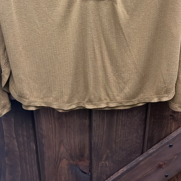 NWOT - Free People Lola Long Sleeve Mustard Colored Top Size XS P2P: 28 - Picture 9 of 15